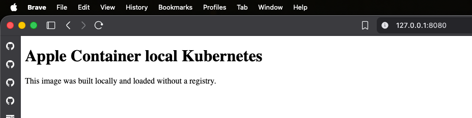 AppleContainer K8s